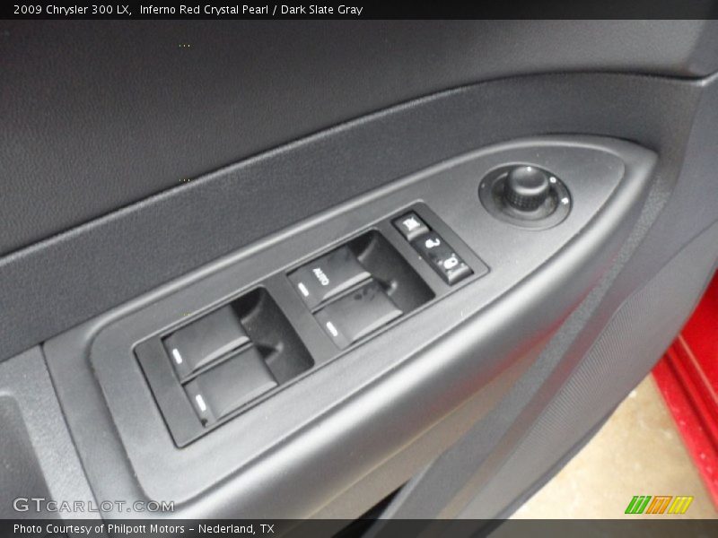 Inferno Red Crystal Pearl / Dark Slate Gray 2009 Chrysler 300 LX