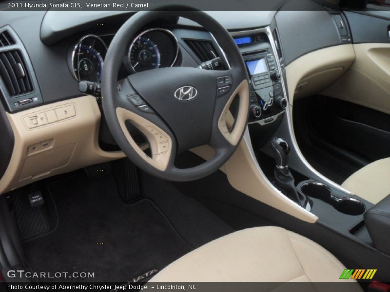 Venetian Red / Camel 2011 Hyundai Sonata GLS
