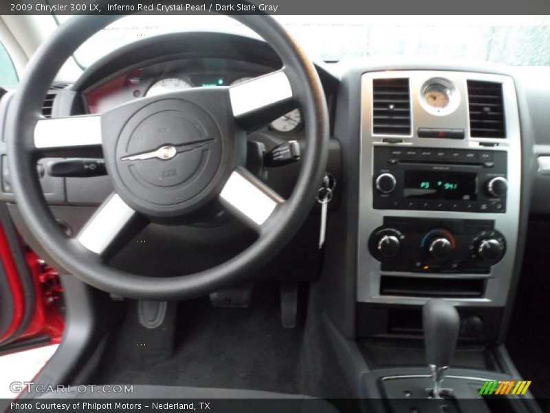 Inferno Red Crystal Pearl / Dark Slate Gray 2009 Chrysler 300 LX