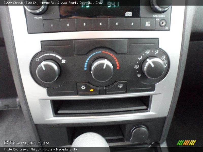 Inferno Red Crystal Pearl / Dark Slate Gray 2009 Chrysler 300 LX