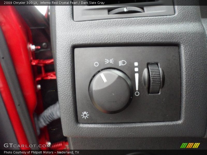 Inferno Red Crystal Pearl / Dark Slate Gray 2009 Chrysler 300 LX