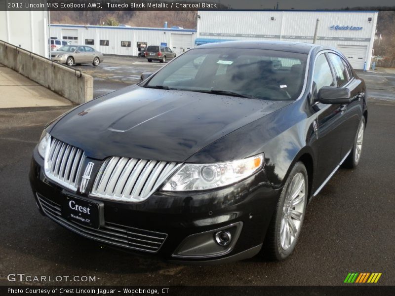 Tuxedo Black Metallic / Charcoal Black 2012 Lincoln MKS EcoBoost AWD