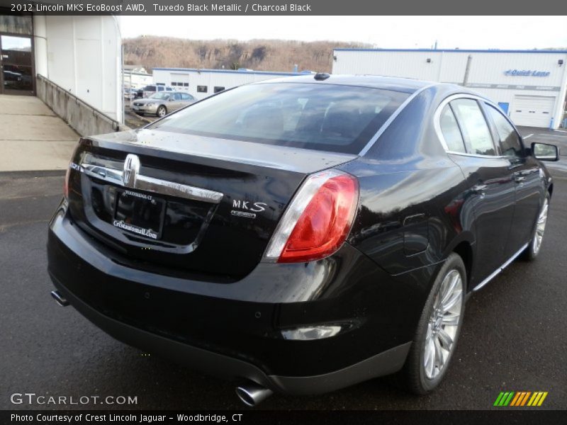 Tuxedo Black Metallic / Charcoal Black 2012 Lincoln MKS EcoBoost AWD
