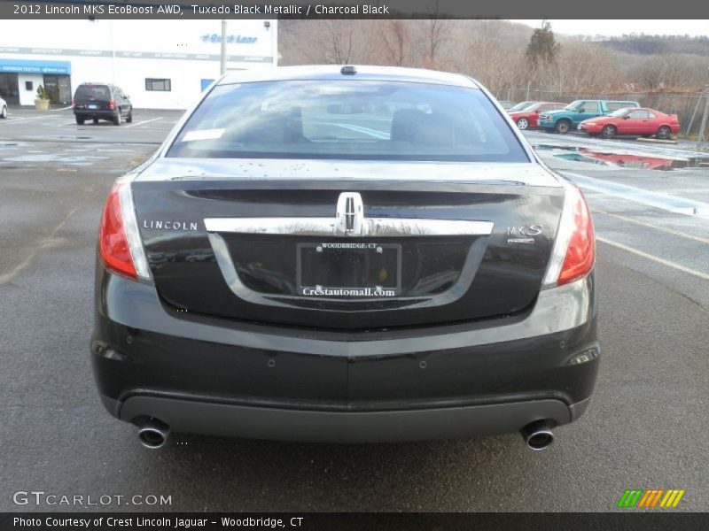 Tuxedo Black Metallic / Charcoal Black 2012 Lincoln MKS EcoBoost AWD