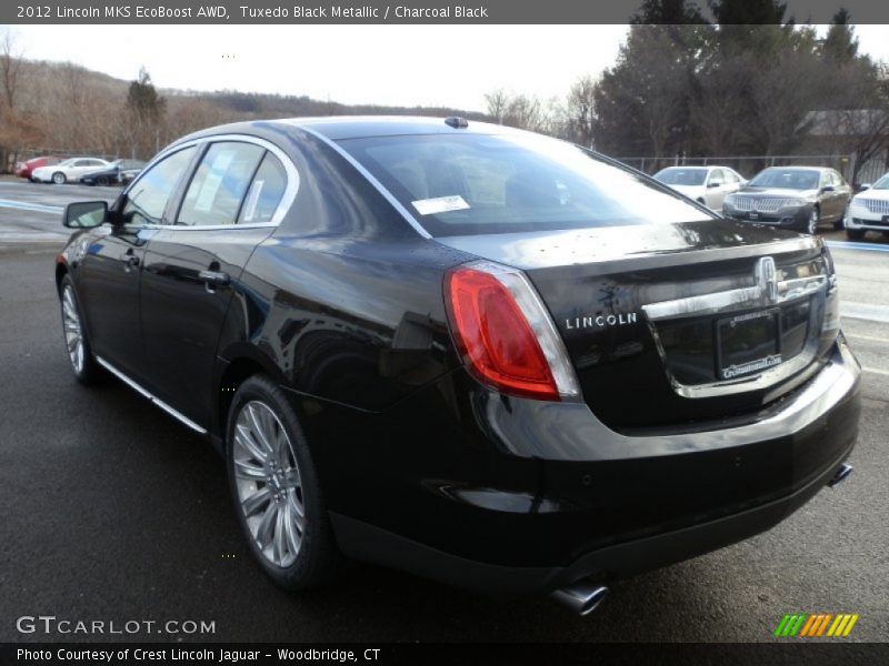 Tuxedo Black Metallic / Charcoal Black 2012 Lincoln MKS EcoBoost AWD