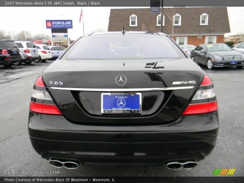 Black / Black 2007 Mercedes-Benz S 65 AMG Sedan