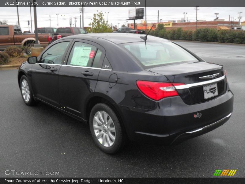 Blackberry Pearl Coat / Black/Light Frost 2012 Chrysler 200 Touring Sedan