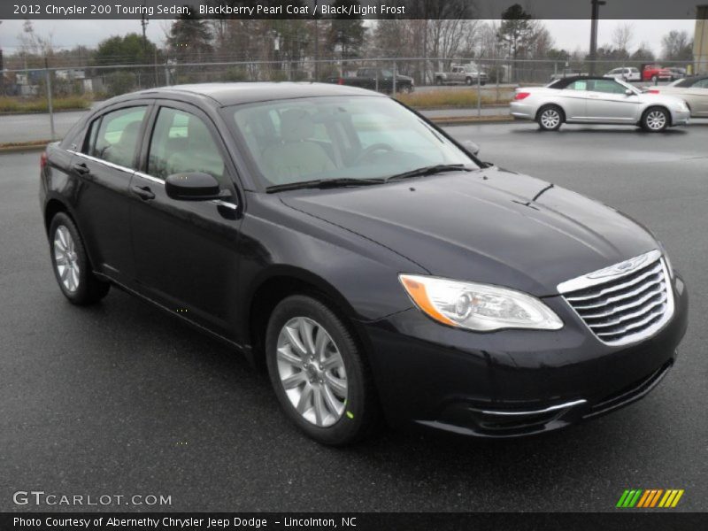 Blackberry Pearl Coat / Black/Light Frost 2012 Chrysler 200 Touring Sedan