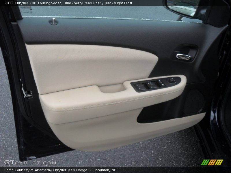 Blackberry Pearl Coat / Black/Light Frost 2012 Chrysler 200 Touring Sedan
