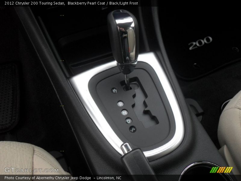 Blackberry Pearl Coat / Black/Light Frost 2012 Chrysler 200 Touring Sedan