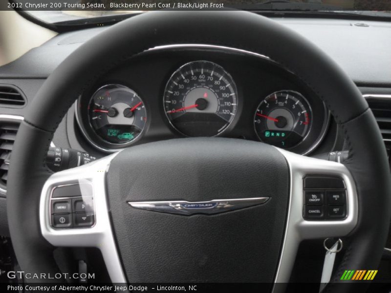 Blackberry Pearl Coat / Black/Light Frost 2012 Chrysler 200 Touring Sedan