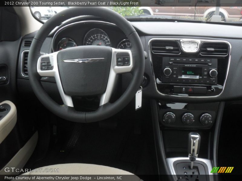 Blackberry Pearl Coat / Black/Light Frost 2012 Chrysler 200 Touring Sedan