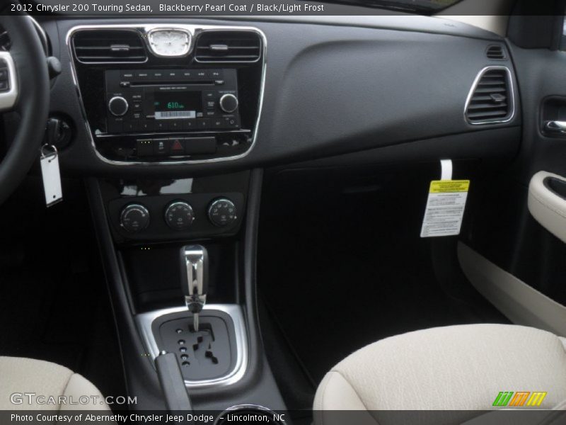 Blackberry Pearl Coat / Black/Light Frost 2012 Chrysler 200 Touring Sedan