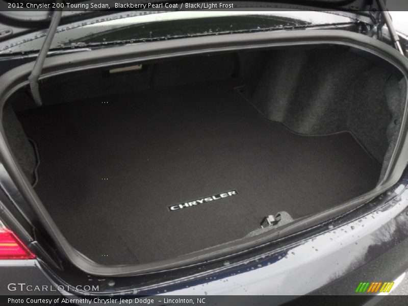 Blackberry Pearl Coat / Black/Light Frost 2012 Chrysler 200 Touring Sedan