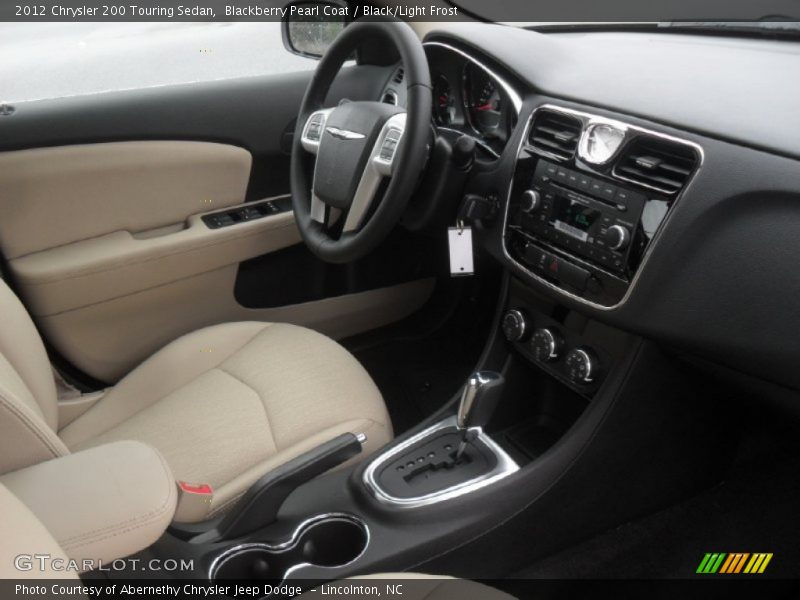 Blackberry Pearl Coat / Black/Light Frost 2012 Chrysler 200 Touring Sedan