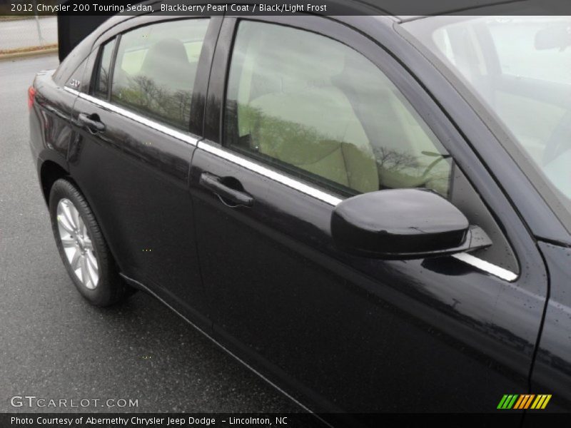 Blackberry Pearl Coat / Black/Light Frost 2012 Chrysler 200 Touring Sedan