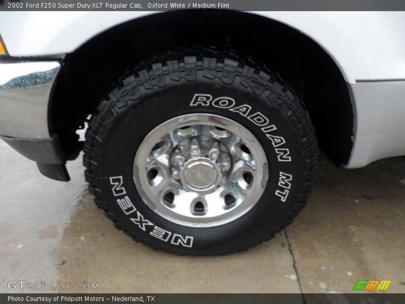 Oxford White / Medium Flint 2002 Ford F250 Super Duty XLT Regular Cab