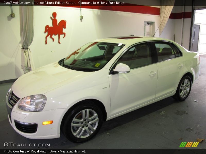 Campanella White / Pure Beige 2007 Volkswagen Jetta Wolfsburg Edition Sedan