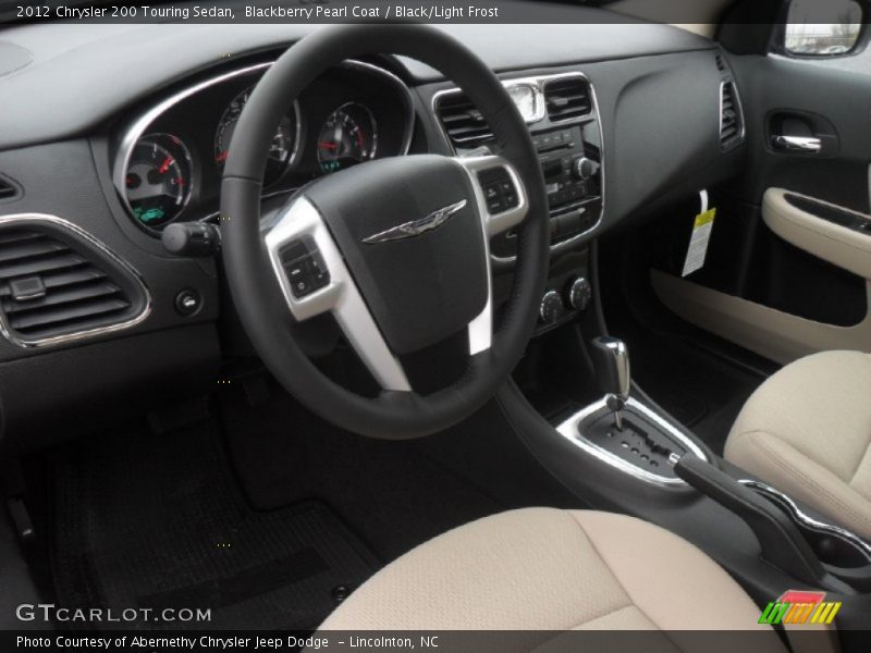 Blackberry Pearl Coat / Black/Light Frost 2012 Chrysler 200 Touring Sedan
