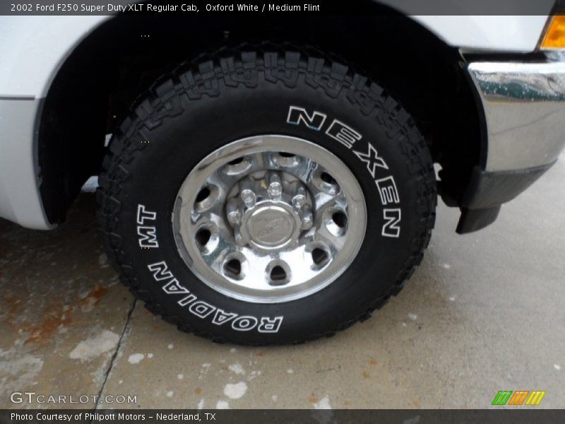 Oxford White / Medium Flint 2002 Ford F250 Super Duty XLT Regular Cab