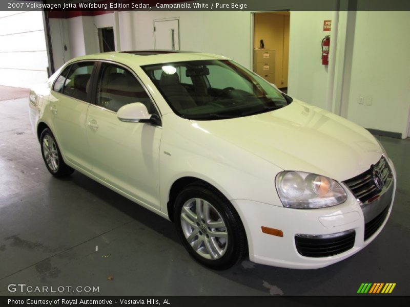 Campanella White / Pure Beige 2007 Volkswagen Jetta Wolfsburg Edition Sedan