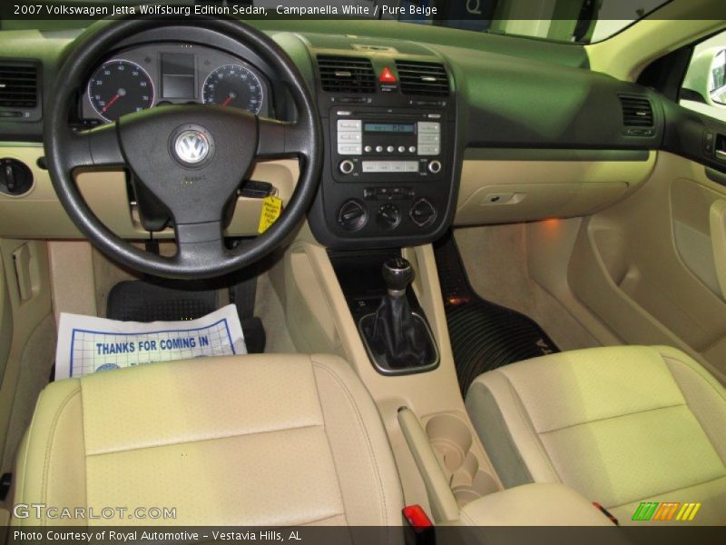 Campanella White / Pure Beige 2007 Volkswagen Jetta Wolfsburg Edition Sedan