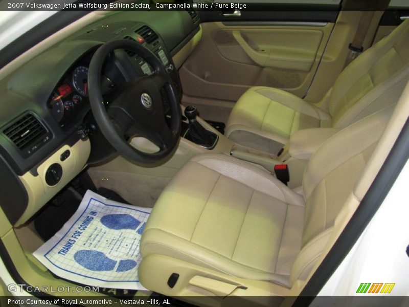 Campanella White / Pure Beige 2007 Volkswagen Jetta Wolfsburg Edition Sedan