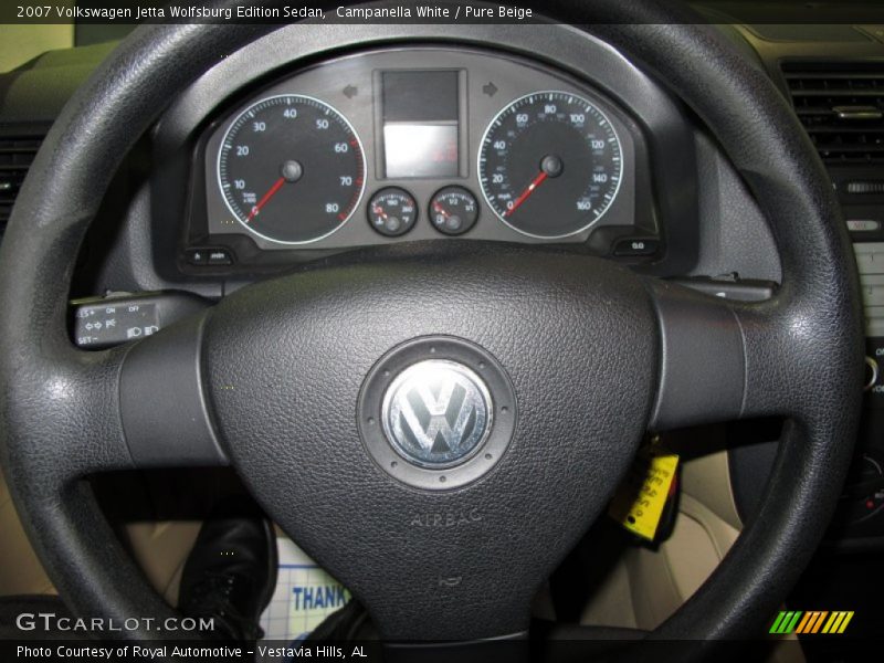 Campanella White / Pure Beige 2007 Volkswagen Jetta Wolfsburg Edition Sedan