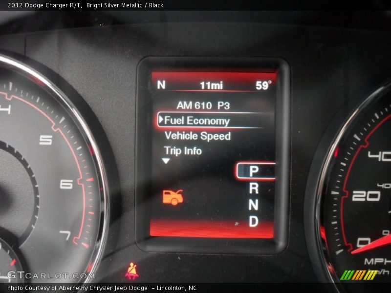 Bright Silver Metallic / Black 2012 Dodge Charger R/T