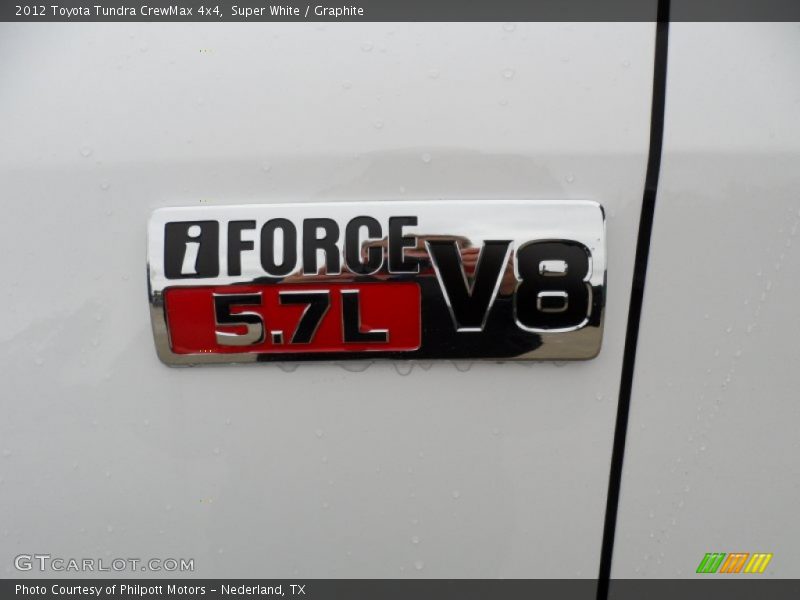 Super White / Graphite 2012 Toyota Tundra CrewMax 4x4