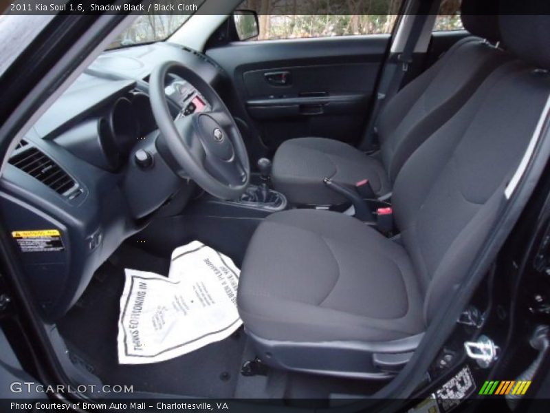 Shadow Black / Black Cloth 2011 Kia Soul 1.6
