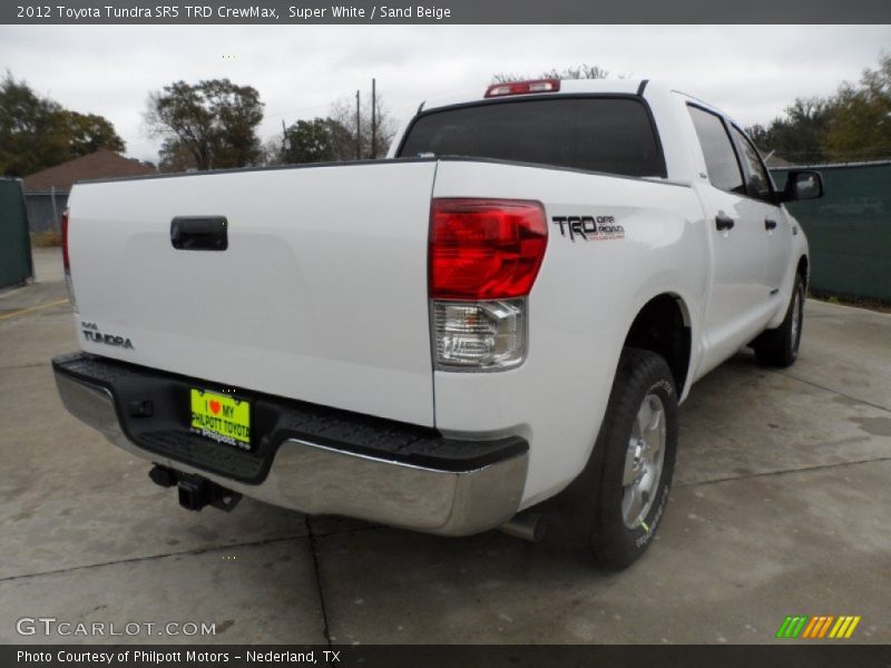 Super White / Sand Beige 2012 Toyota Tundra SR5 TRD CrewMax