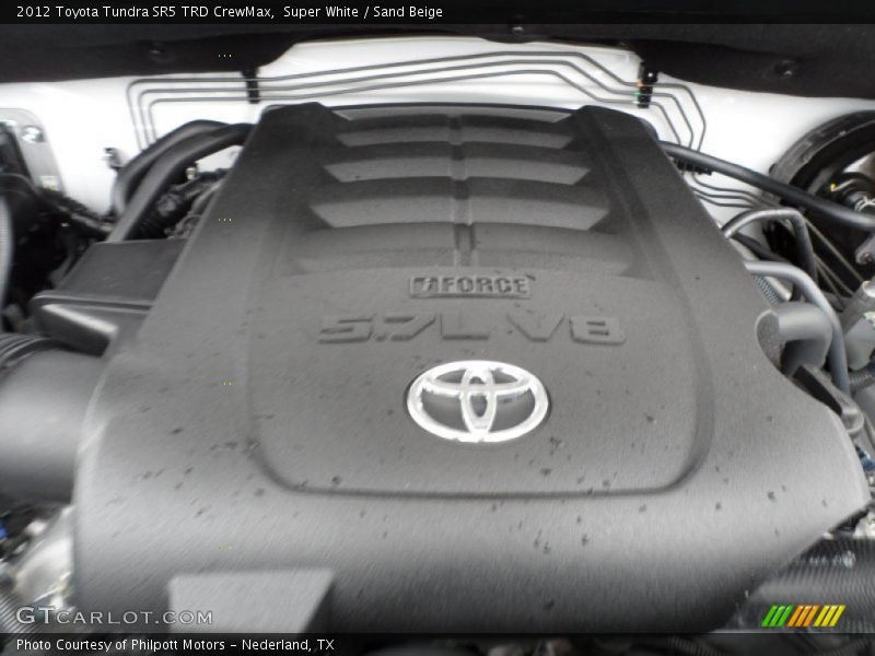 Super White / Sand Beige 2012 Toyota Tundra SR5 TRD CrewMax