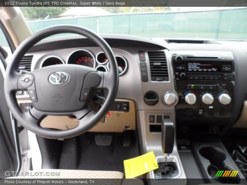 Super White / Sand Beige 2012 Toyota Tundra SR5 TRD CrewMax