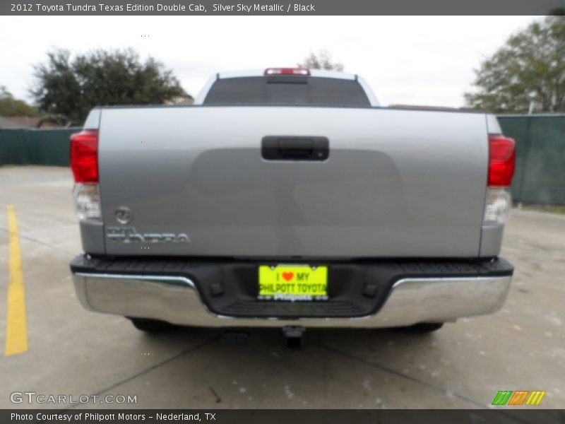 Silver Sky Metallic / Black 2012 Toyota Tundra Texas Edition Double Cab