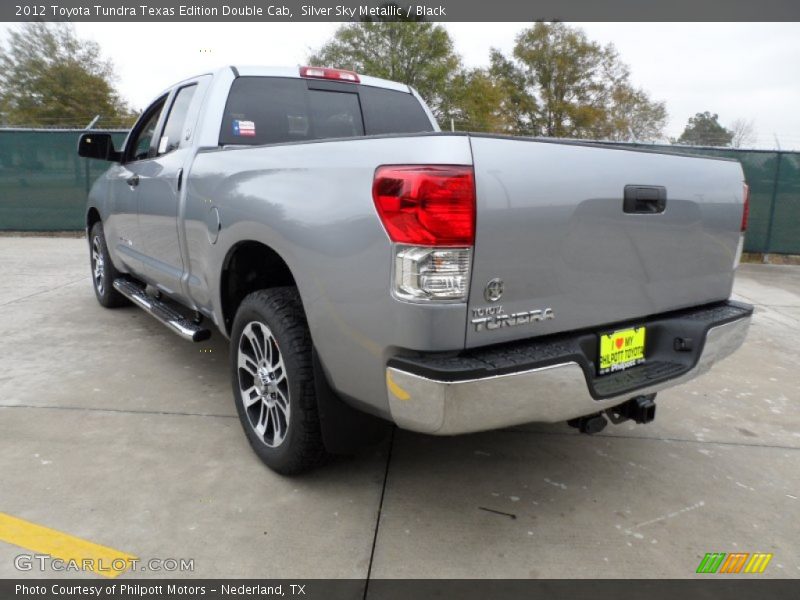 Silver Sky Metallic / Black 2012 Toyota Tundra Texas Edition Double Cab