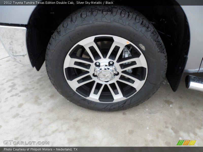 Silver Sky Metallic / Black 2012 Toyota Tundra Texas Edition Double Cab