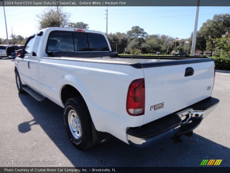 Oxford White / Medium Flint 2004 Ford F250 Super Duty XLT SuperCab
