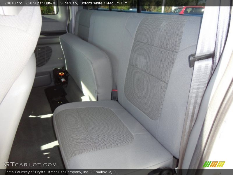 Oxford White / Medium Flint 2004 Ford F250 Super Duty XLT SuperCab