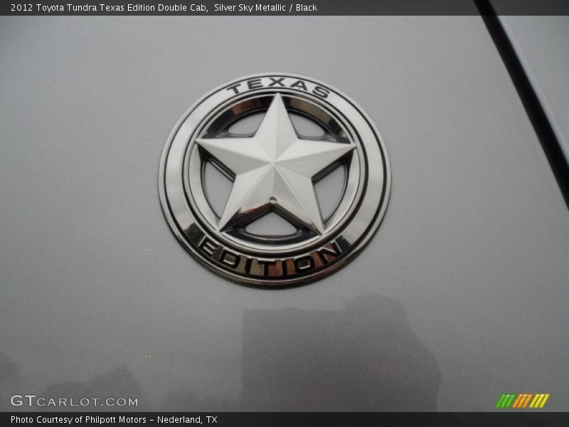Silver Sky Metallic / Black 2012 Toyota Tundra Texas Edition Double Cab