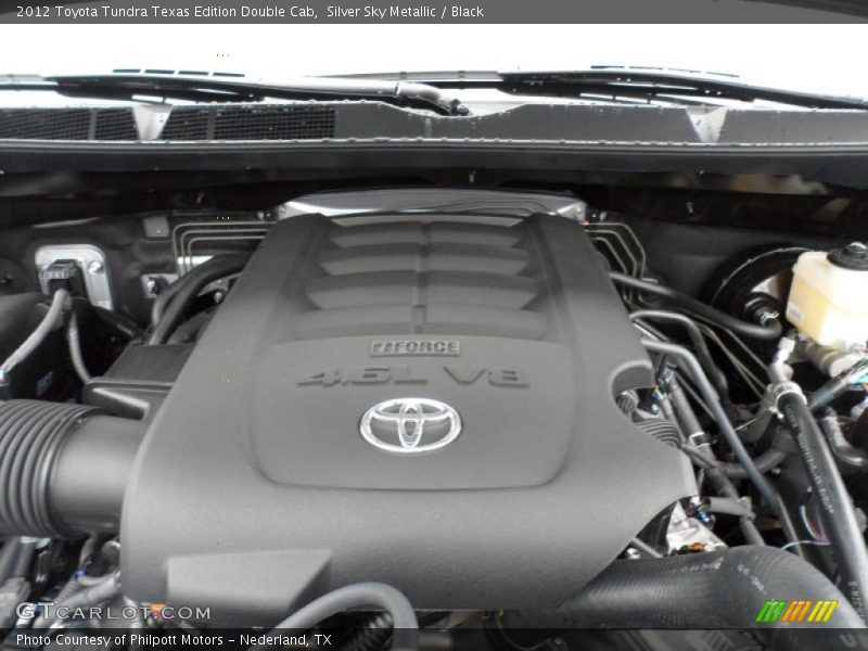 Silver Sky Metallic / Black 2012 Toyota Tundra Texas Edition Double Cab