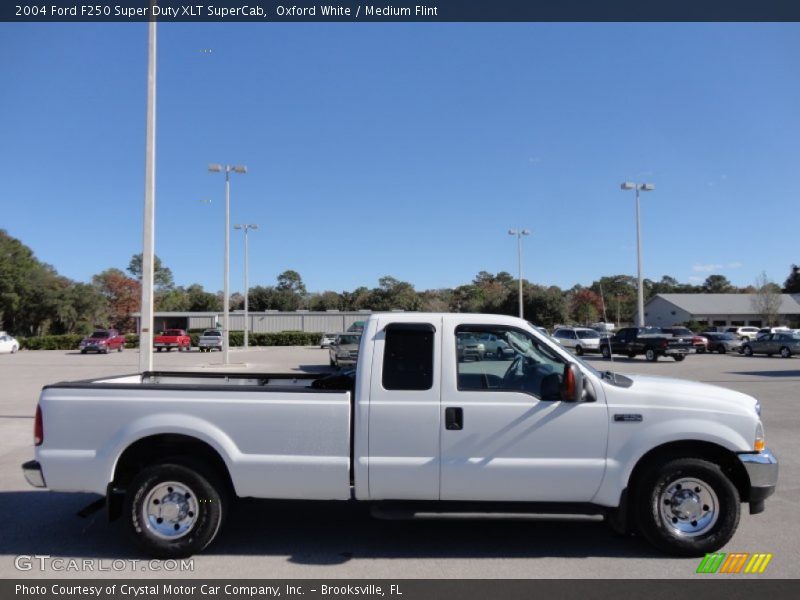 Oxford White / Medium Flint 2004 Ford F250 Super Duty XLT SuperCab
