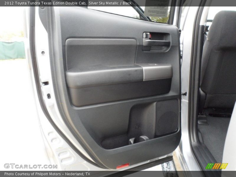 Silver Sky Metallic / Black 2012 Toyota Tundra Texas Edition Double Cab