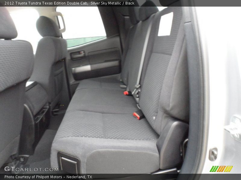 Silver Sky Metallic / Black 2012 Toyota Tundra Texas Edition Double Cab