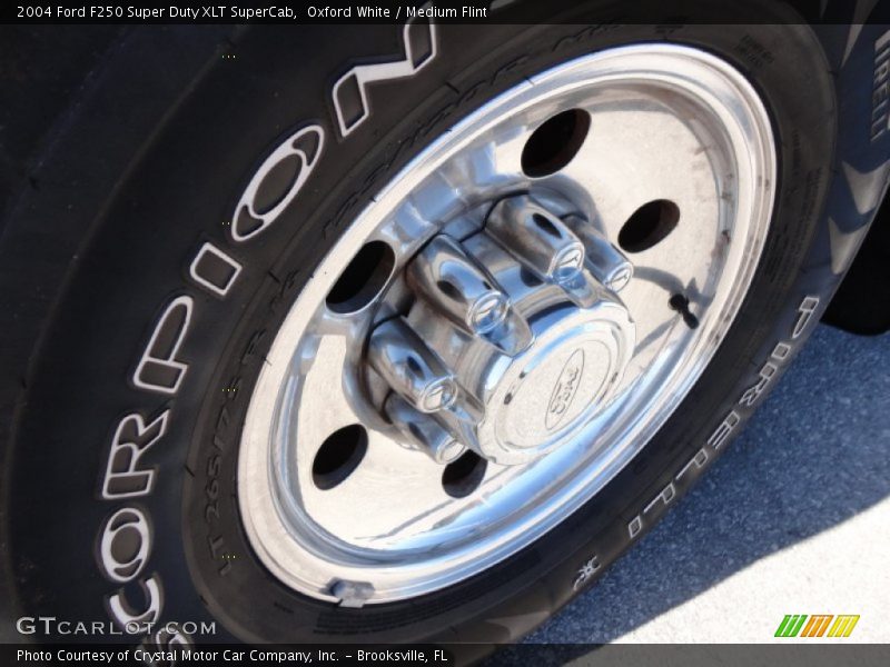 Oxford White / Medium Flint 2004 Ford F250 Super Duty XLT SuperCab
