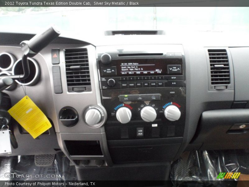Silver Sky Metallic / Black 2012 Toyota Tundra Texas Edition Double Cab