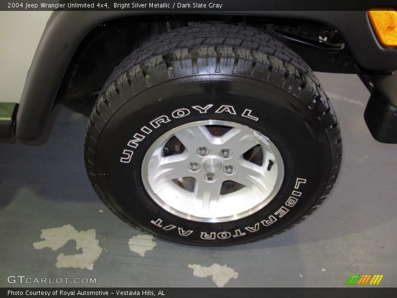 Bright Silver Metallic / Dark Slate Gray 2004 Jeep Wrangler Unlimited 4x4