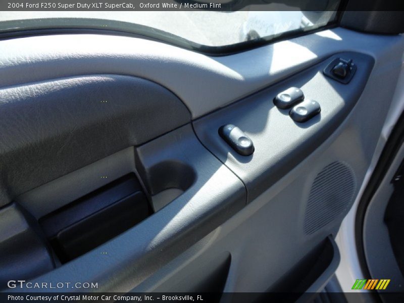 Oxford White / Medium Flint 2004 Ford F250 Super Duty XLT SuperCab