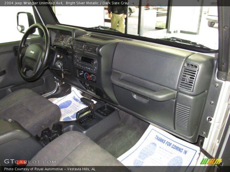 Bright Silver Metallic / Dark Slate Gray 2004 Jeep Wrangler Unlimited 4x4