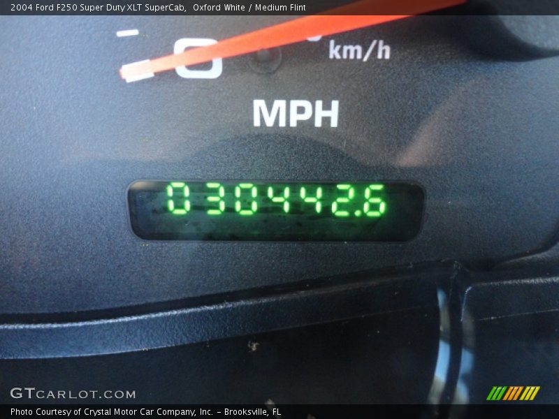 Oxford White / Medium Flint 2004 Ford F250 Super Duty XLT SuperCab